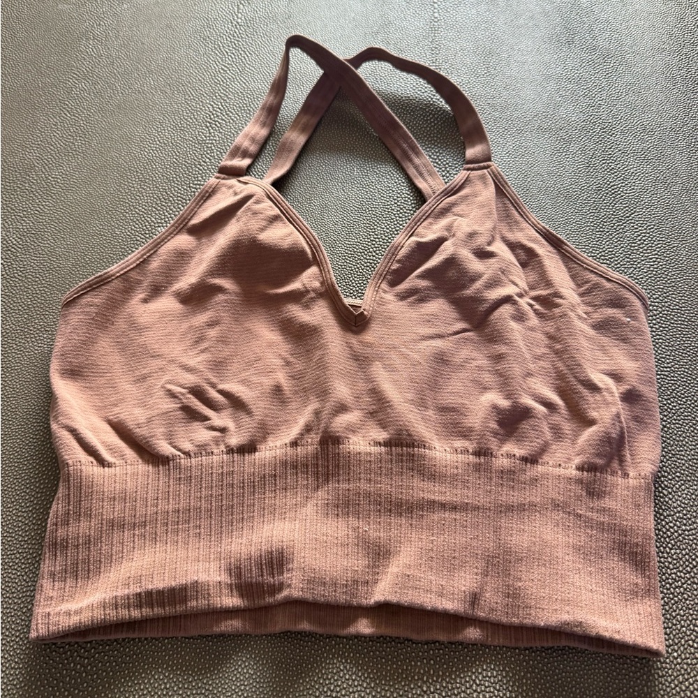 FP Movement by Free People Halter Sports Bra - Dusty Rose